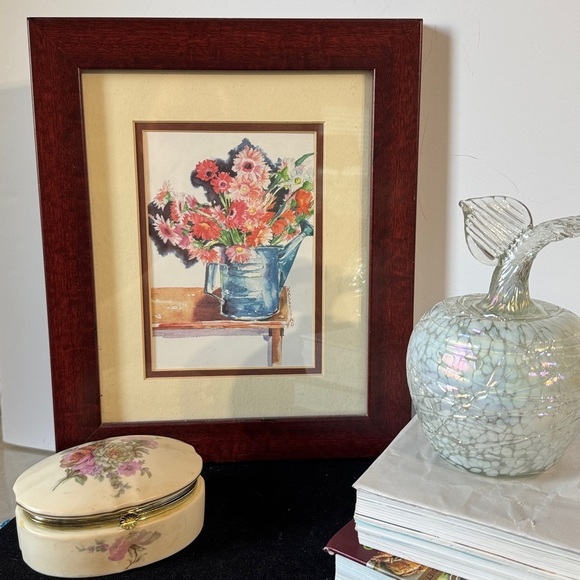 Other - Framed Floral Art Print 10” x 12”